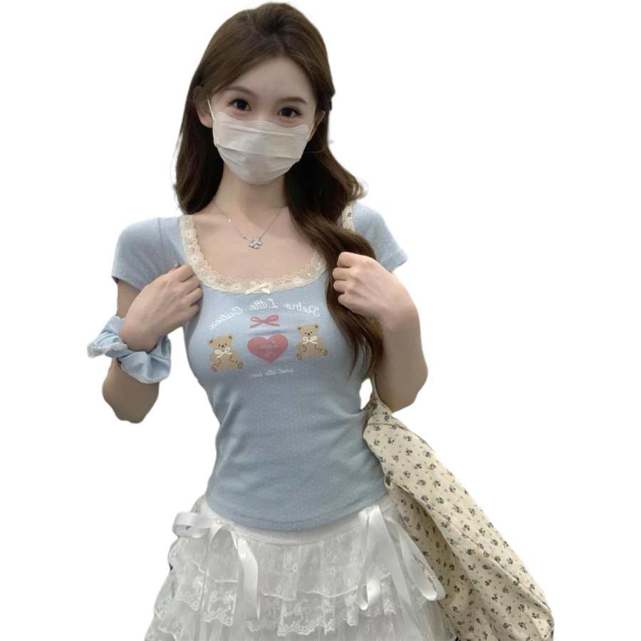 JBBCN JBBCN T Shirts Women's Square Collar
