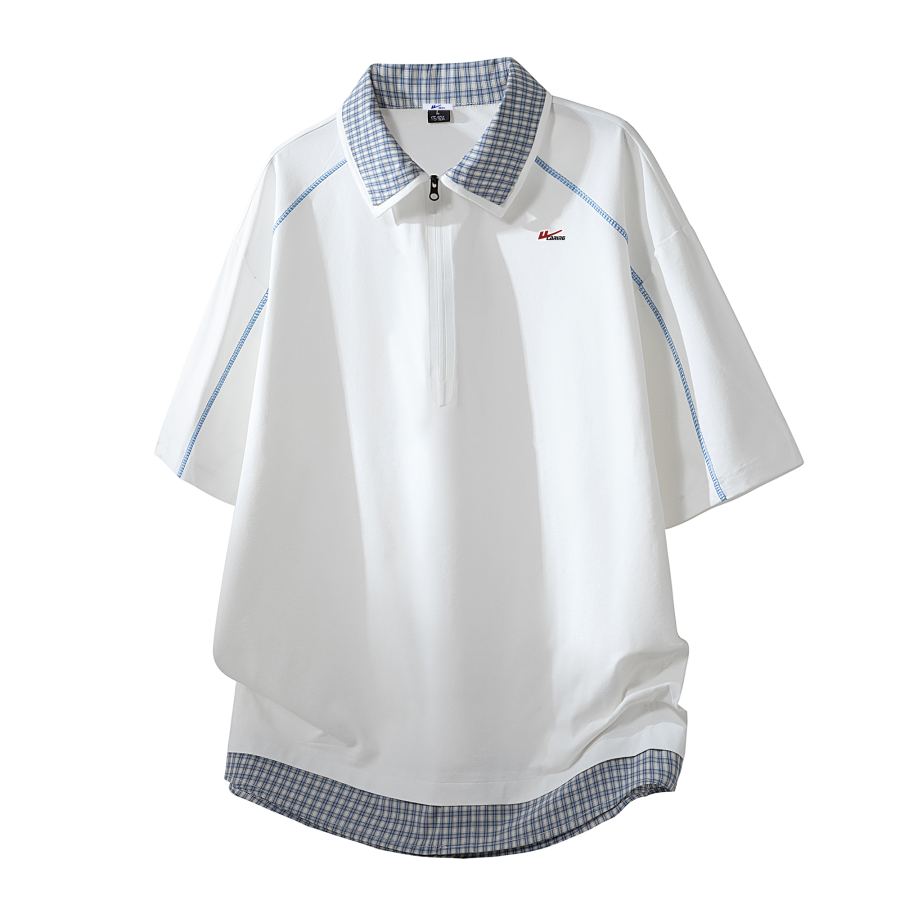 WARRIOR WARRIOR Polo Shirts Unisex Lapel Moderate Mock Two Piece