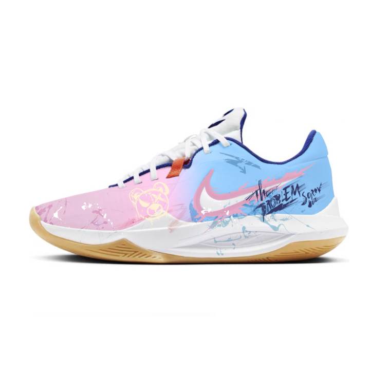 Nike Nike Precision 6 Heartbreak Bear Moisture Wicking Abrasion Resistant Breathable Slip Resistant Low top Basketball Shoes