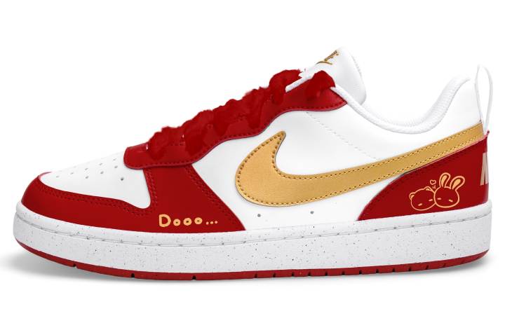 Nike Nike Court Borough 2 Low top Skateboard Shoes Women's White Red