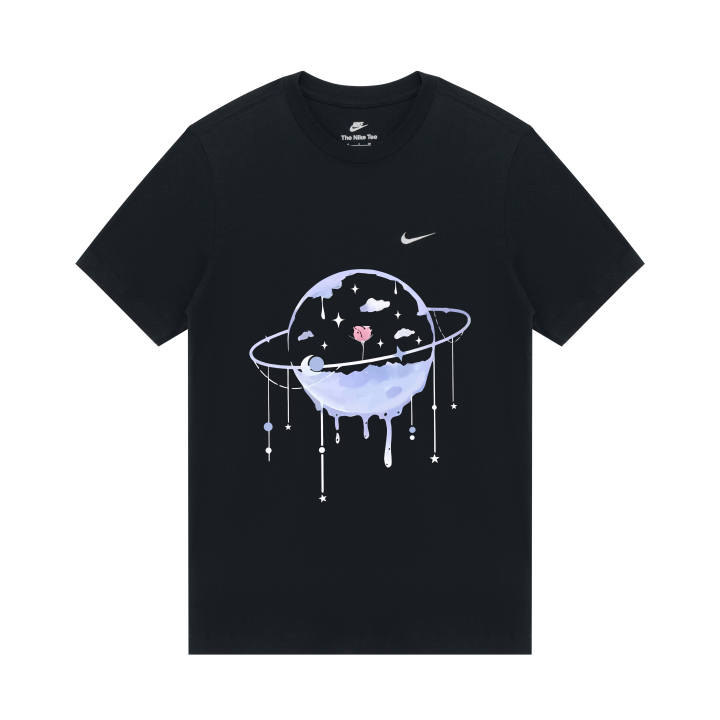 Nike Nike Sportswear T Shirts Unisex Black Crew Neck Moderate Straight Fit