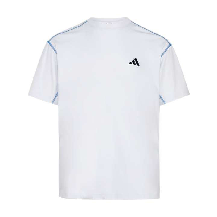Adidas Adidas T Shirts Men's Crystal White Crew Neck Moderate