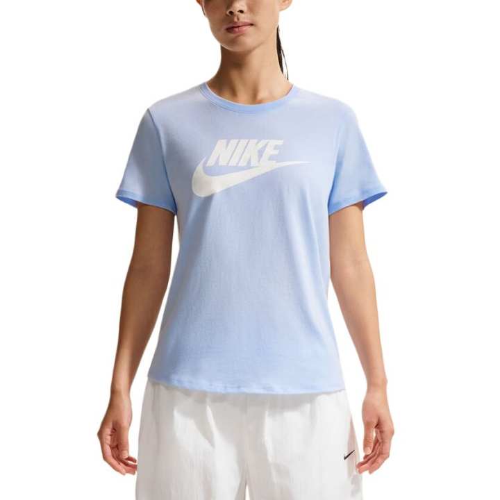 Nike Nike T Shirts Women's Light Blue Crew Neck Moderate