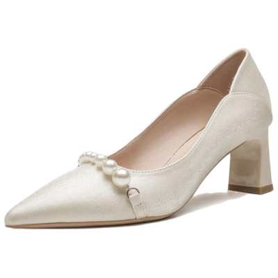 DUSHILIREN Suede Chunky Heel High Heels Women's