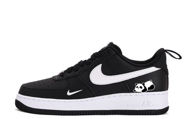 Nike Nike Air Force 1 Coverage Breathable Slip Resistant Low top Skateboard Shoes Unisex White Black