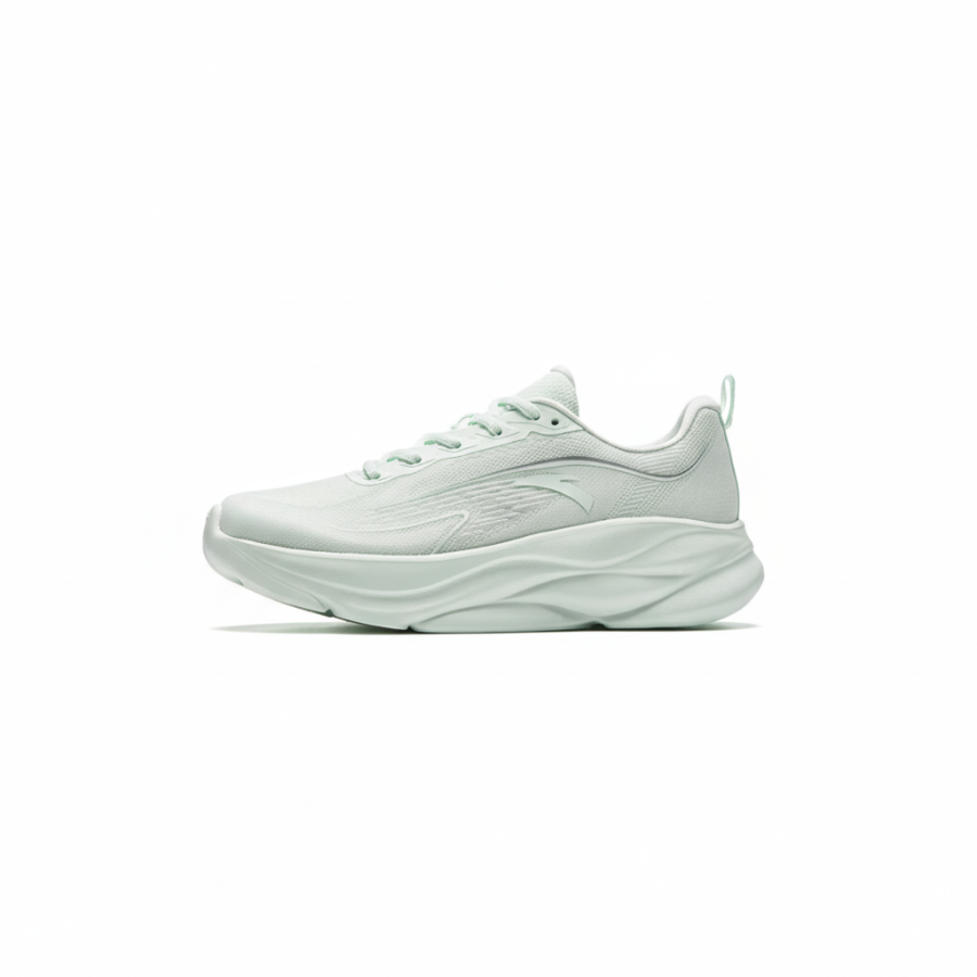 Anta Spiritual Cat Serpent Kitten Fabric Cushioning Slip Resistant Low top Training Shoes Women's Light Sunlit Green