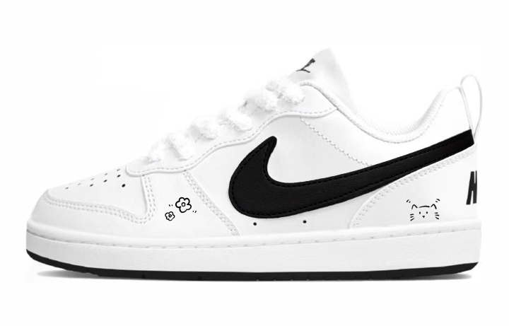 Nike Nike Court Borough 2 Low top Skateboard Shoes Black Unisex