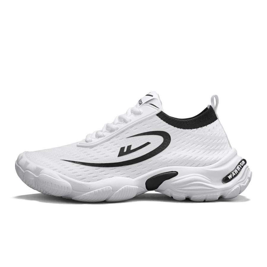 WARRIOR Running Shoes Men's Low Top White Black/Khaki Red Blue/Black Orange