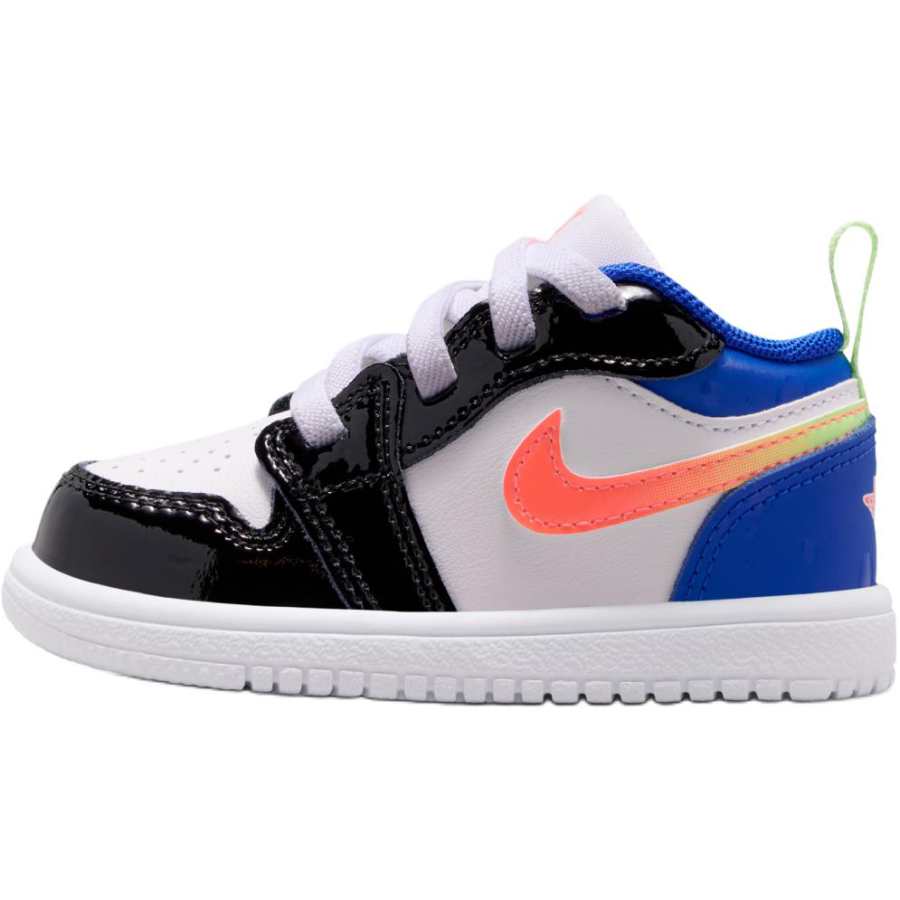 Jordan Jordan Air Jordan 1 Leather Toddler Shoes White Black Blue Infant And Toddler