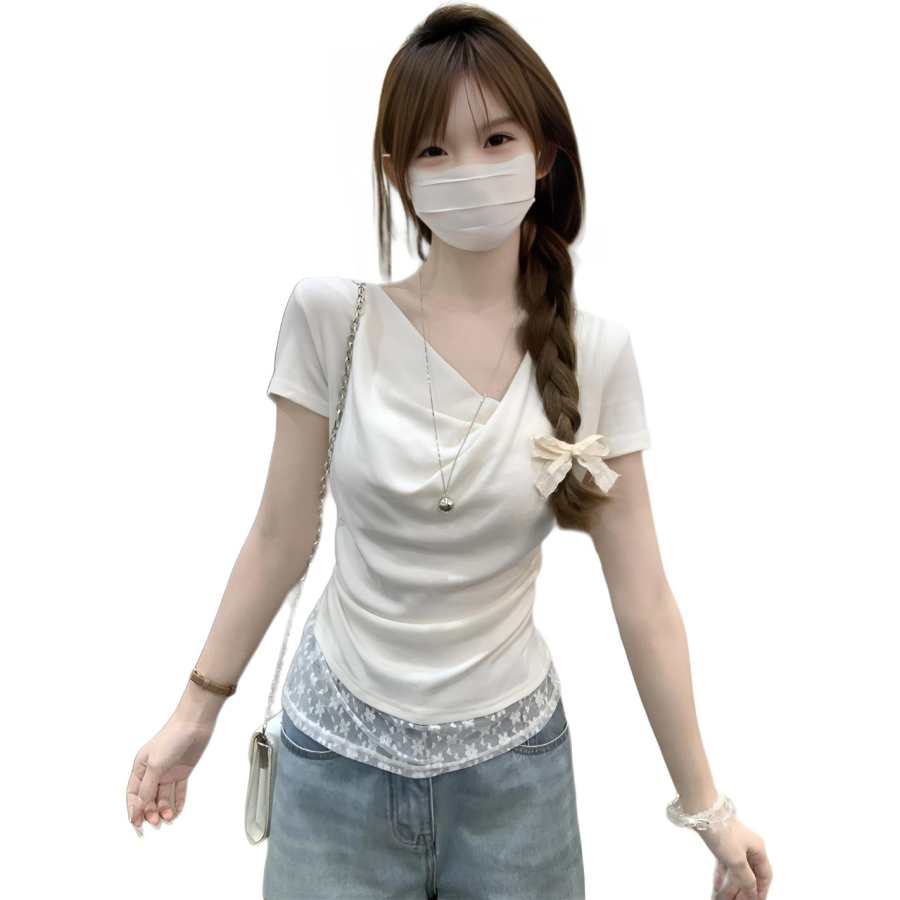 JBBCN T Shirts Women's V Neck