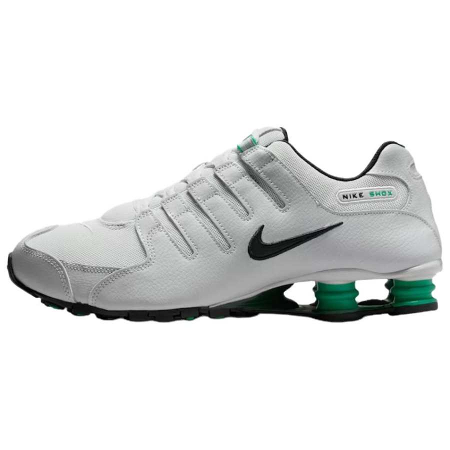 Nike Nike Shox NZ Series Slip Resistant And Breathable Low top Running Shoes Men's Gray Green