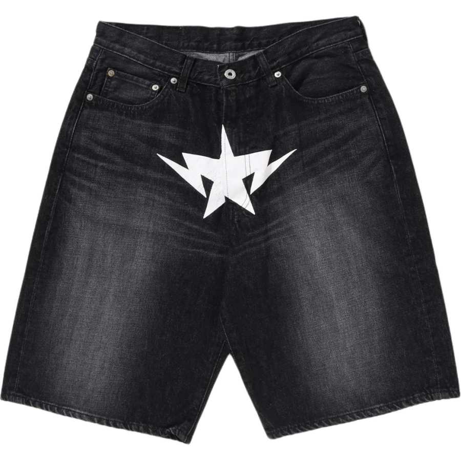 A BATHING APE A BATHING APE SS26 Denim Shorts Unisex