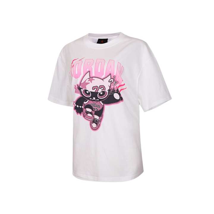 Jordan Jordan T Shirts Women's White Crew Neck Moderate