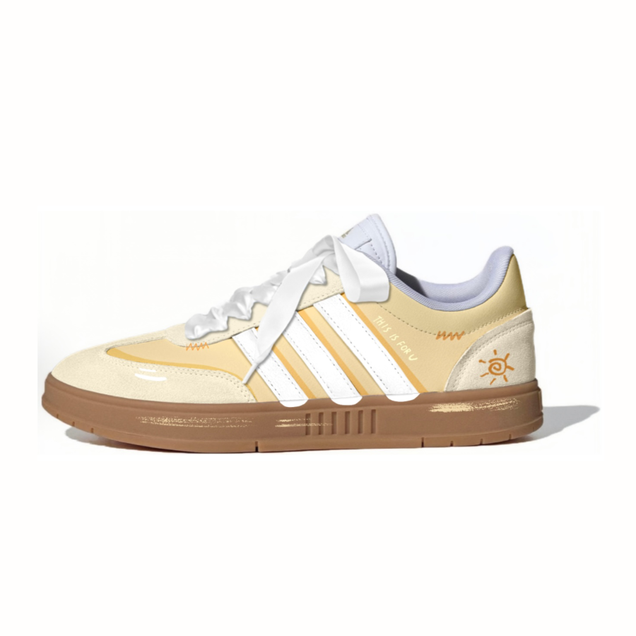 Adidas Adidas Gradas Butter Halogen Heater Leather Height Increasing Abrasion Resistant Breathable Low top Skateboard Shoes