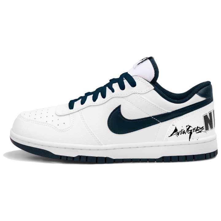 Nike Nike Big Low top Skateboard Shoes Unisex White Black