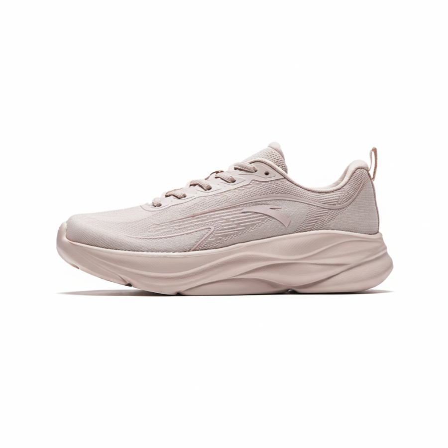 Anta Spiritual Cat Serpent Kitten Fabric Cushioning Low top Training Shoes Women's Lotus Gray