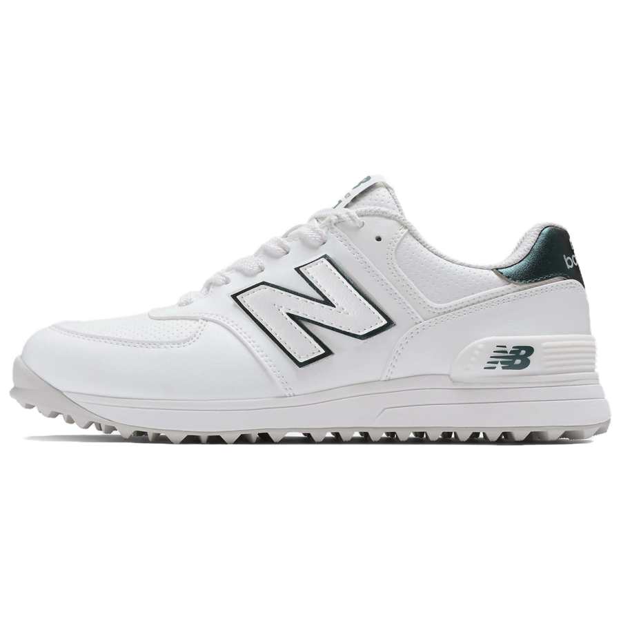New Balance New Balance NB 574 V4 Comfortable Abrasion Resistant Support Lightweight Golf Shoes Men's White Green