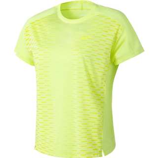 Brooks Running T Shirts Women's Light Lime Yellow/Transparent Layered Print