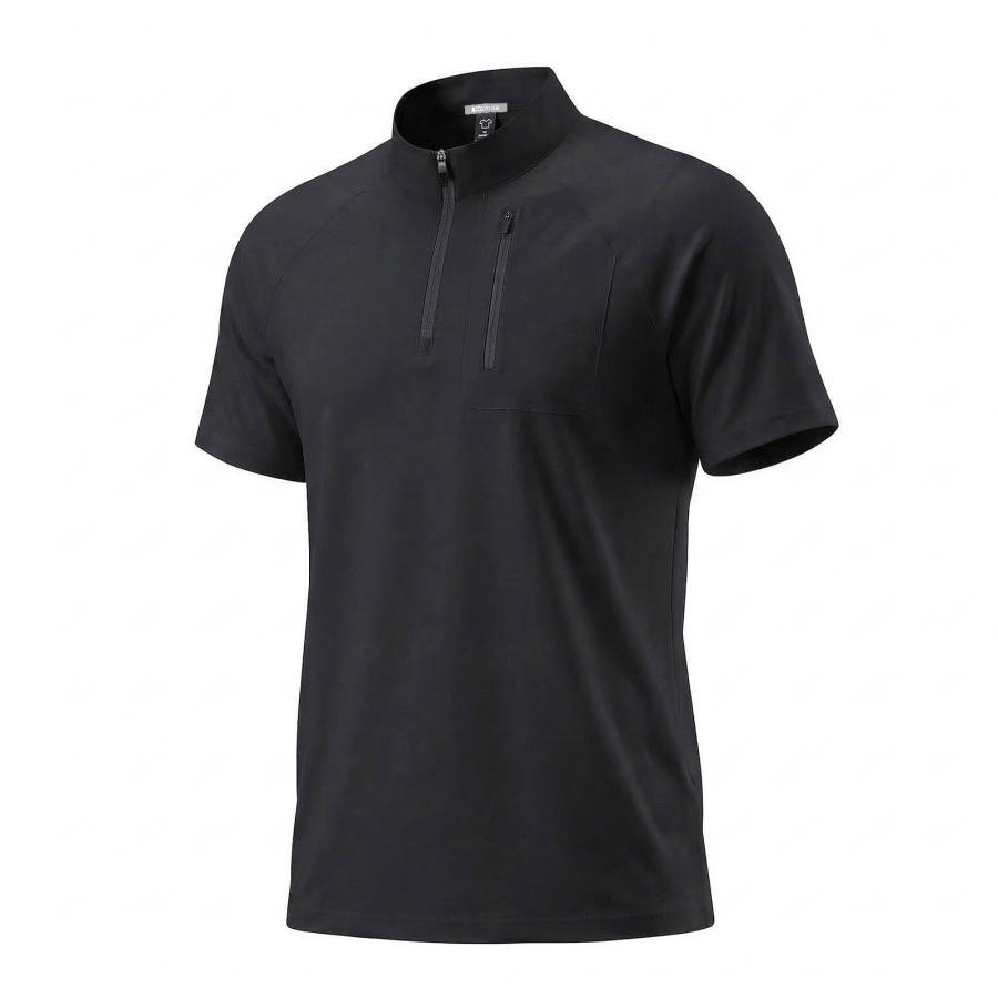 Hodo T Shirts Unisex Stand Collar Moderate Straight Fit