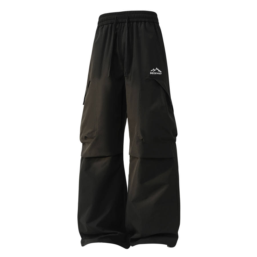 DEERWAY Casual Pants Unisex Moderate Parachute Pants