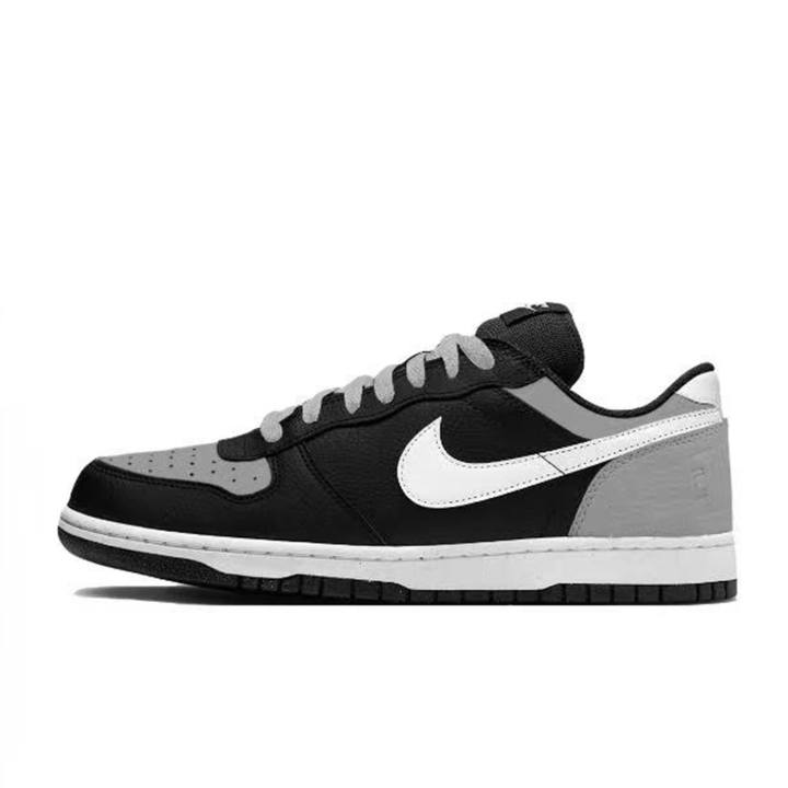 Nike Nike Big Black Gray Journal Synthetic Leather, Artificial Leather Classic And Versatile Abrasion Resistant Lightweight