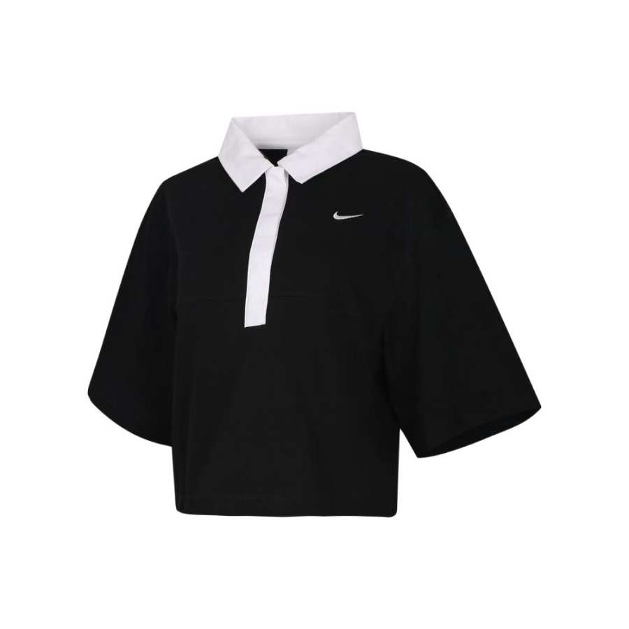 Nike Nike Polo Shirts Women's Black Polo Collar Moderate