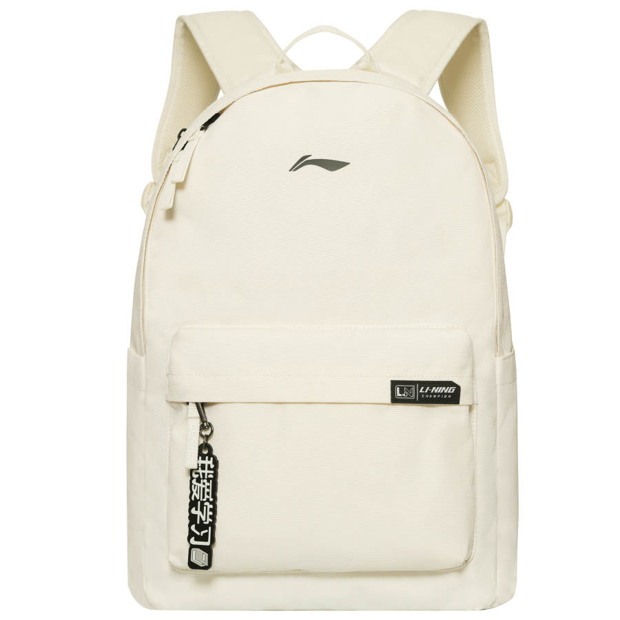 Li-Ning Li Ning Polyester Backpack Unisex Ecru