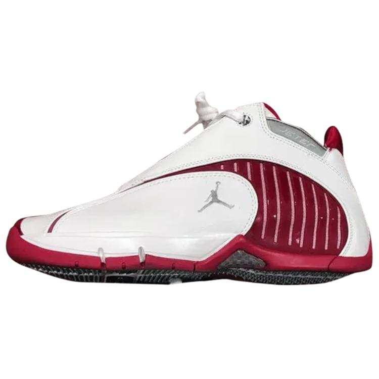 Jordan Jordan Jumpman Leather Basketball Shoes Men's White Red