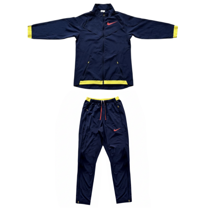 Nike Nike Casual Sportswear Unisex Set Blue Stand Collar Moderate