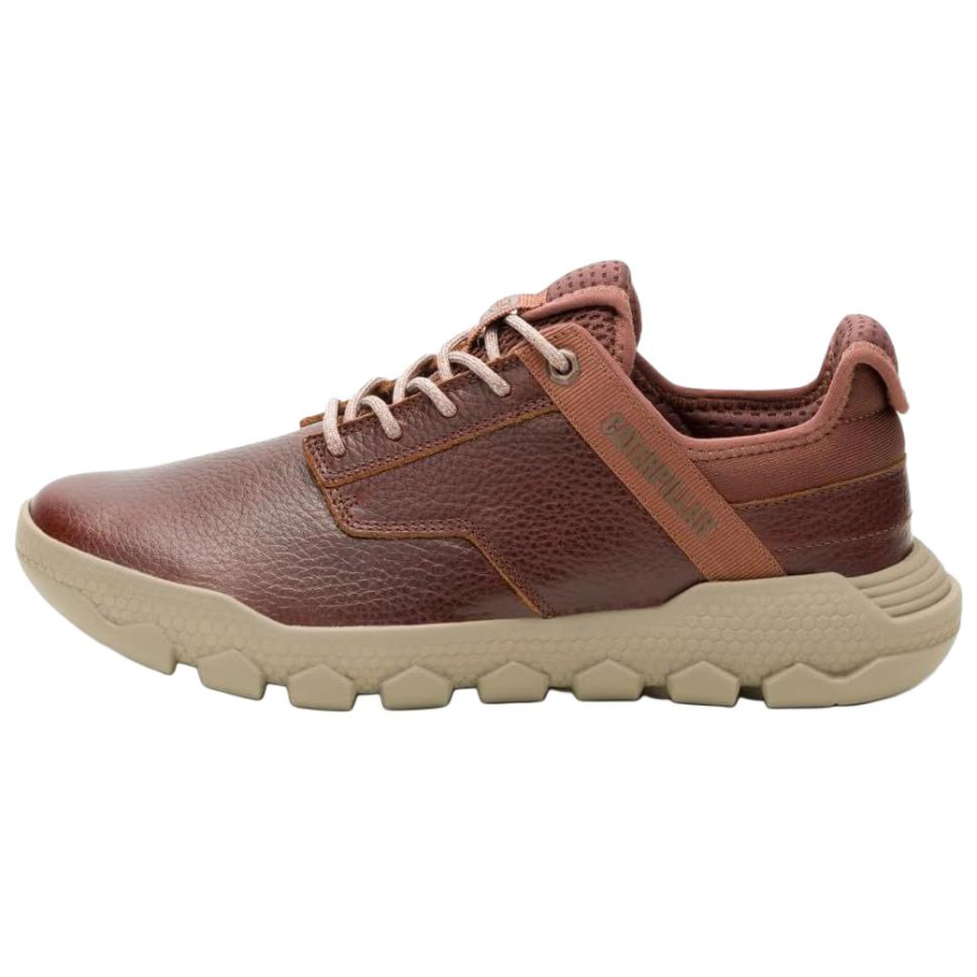 CAT Leather Low top Casual Shoes Men's Brown