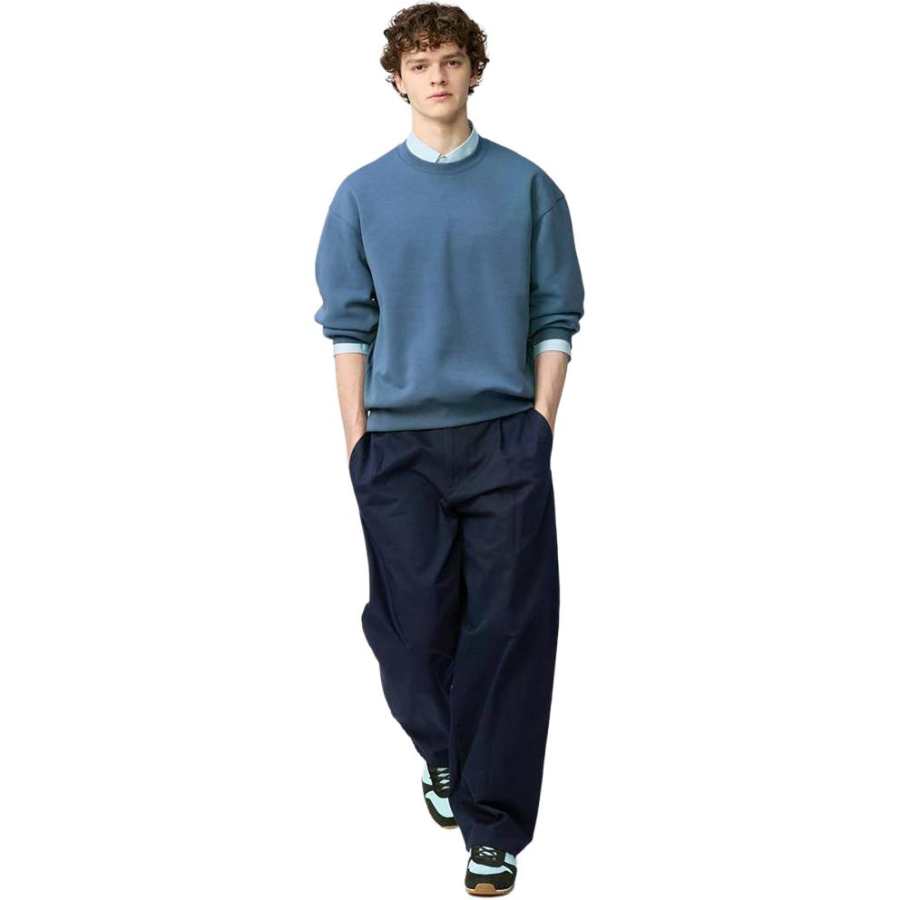 UNIQLO X Clare Waight Keller Casual Pants Unisex Navy Blue Moderate Scimitar Pants
