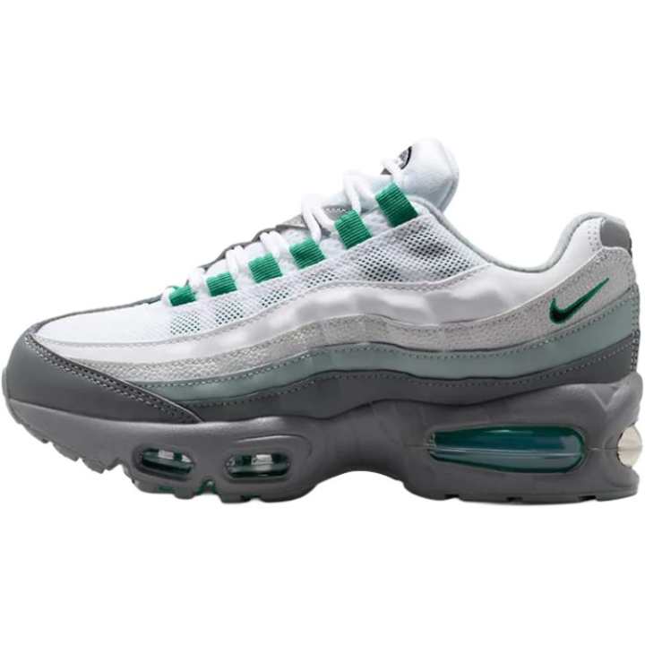 Nike Nike Air Max 95 Running Shoes White Gray Green Unisex