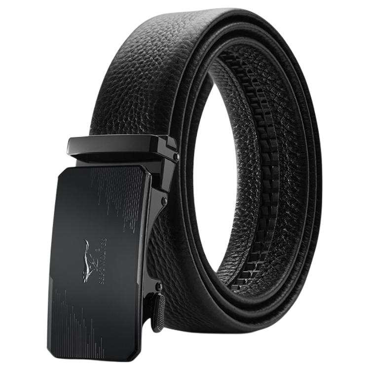 SEPTWOLVES SEPTWOLVES Cow Leather Zinc Alloy Automatic Buckle Belt Men's 3.55CM