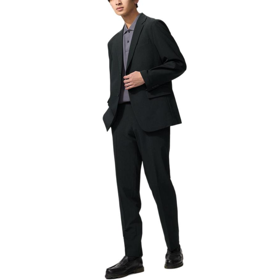 UNIQLO Casual Pants Unisex Black Moderate Straight Fit Pants