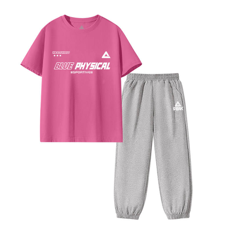 PEAK Kids Casual Sportswear Crew Neck Thin