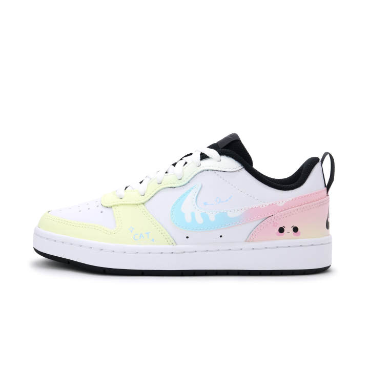 Nike Nike Court Borough Warm Custard Synthetic Leather, Leather Abrasion Resistant Breathable Low top