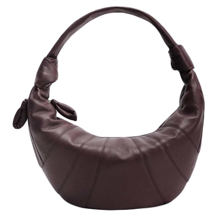 Lemaire Croissant Calfskin Handbag, Shoulder Bag Women's Brown
