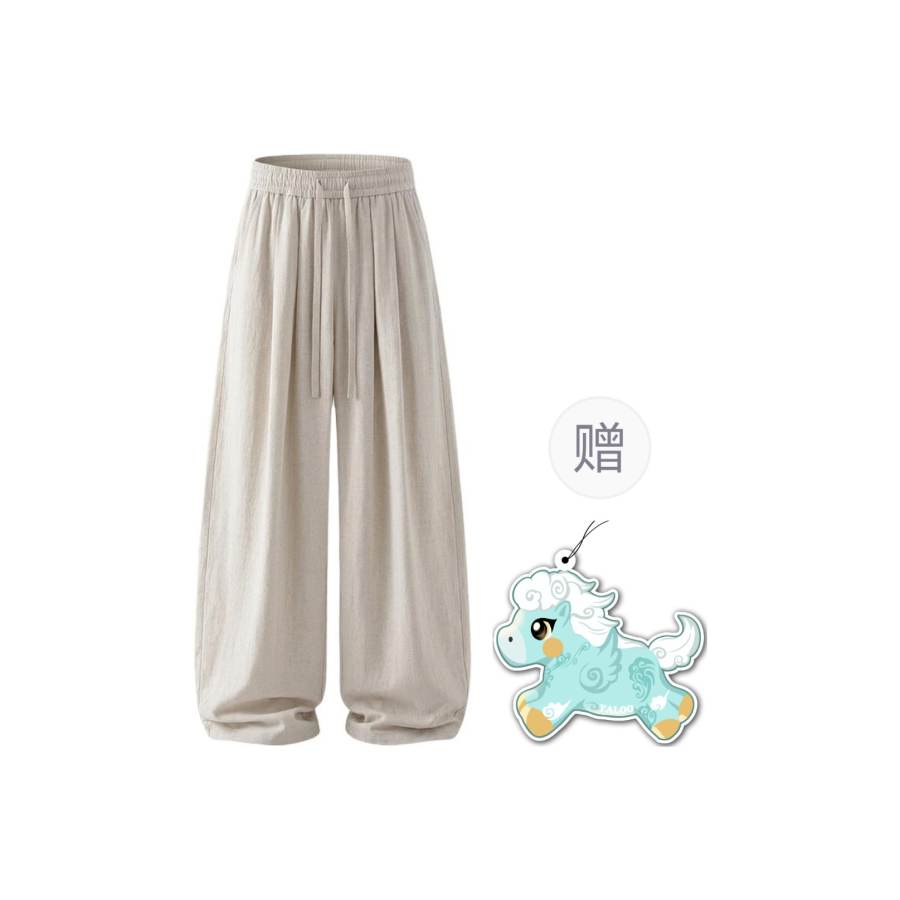 YALU Casual Pants Unisex Moderate Straight Fit Pants