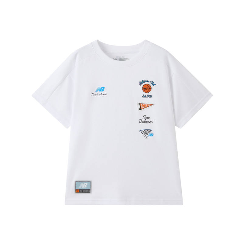 New Balance New Balance Kids T Shirts Crew Neck Moderate