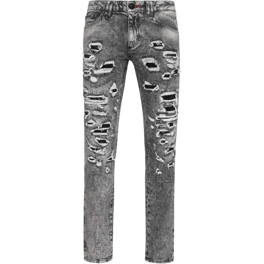 Philipp Plein mesh ripped-detail jeans