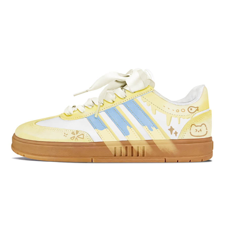 Adidas Adidas Gradas Butter Kitten Low top Skateboard Shoes Women's Yellow
