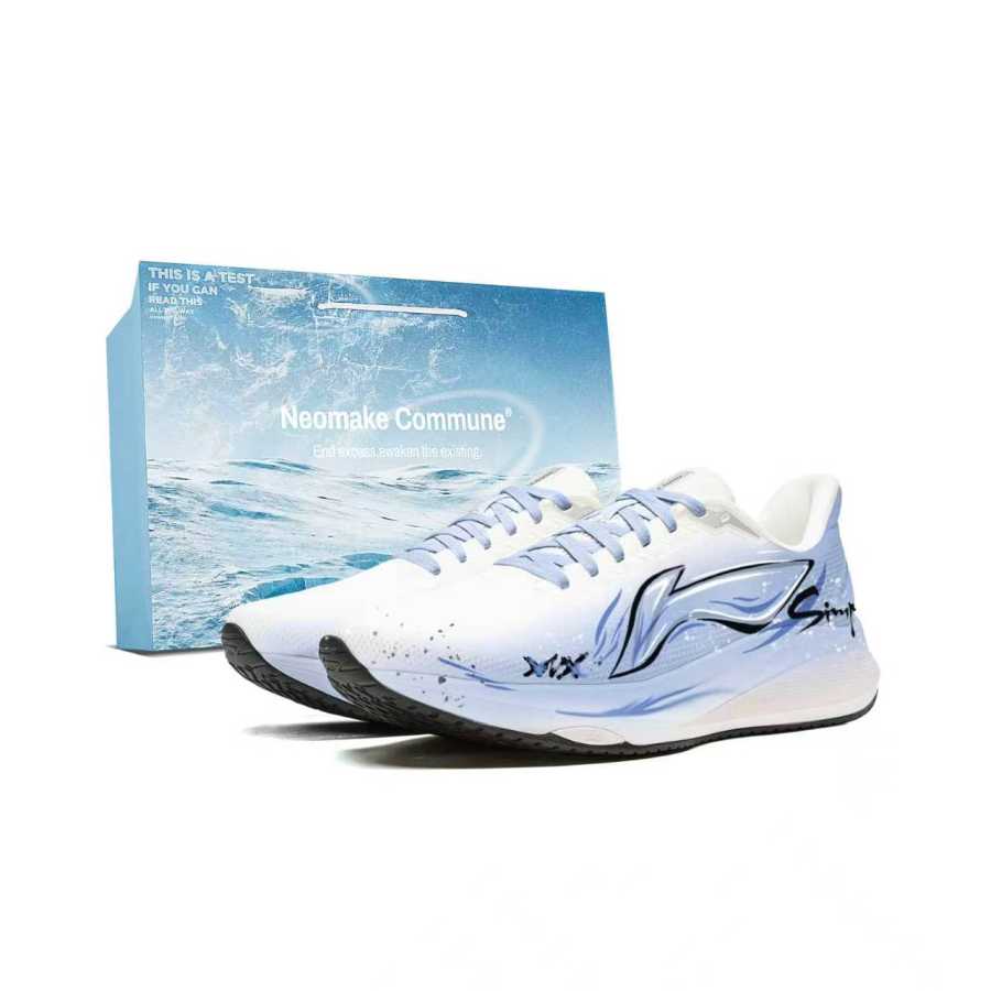 Li-Ning Li Ning Red Hare 9 Cushioning Rebound Slip Resistant Low top Running Shoes Men's Blue