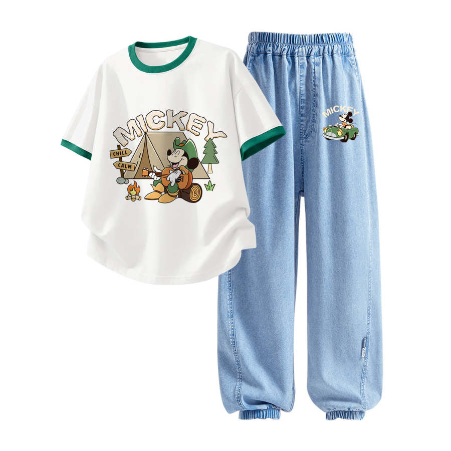 Disney Kids Casual Sportswear Crew Neck Thin