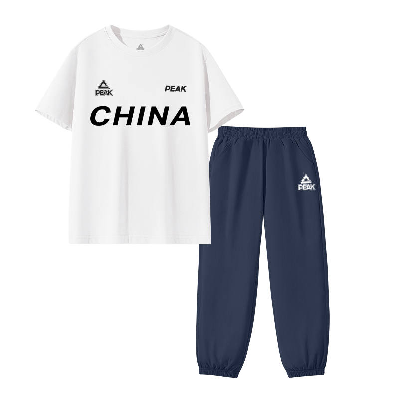 PEAK Kids Casual Sportswear Crew Neck Thin