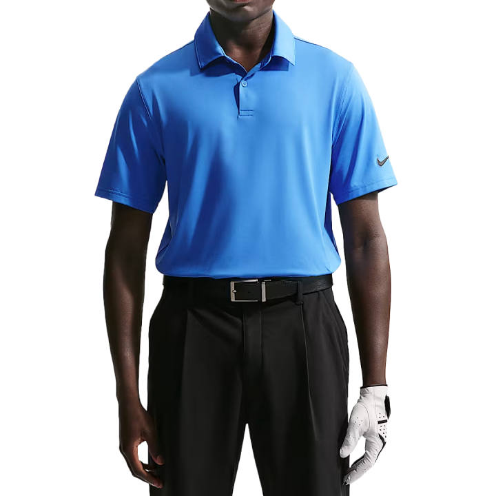 Nike Nike Golf Clothing Men's Pacific Blue/Black Color Lapel Moderate