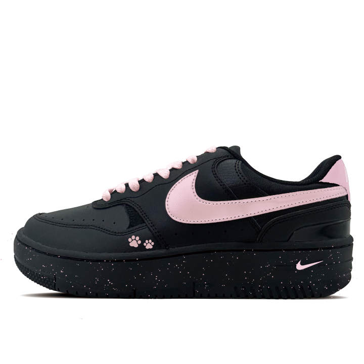 Nike Nike Gamma Force Ink Claw Synthetic Leather Abrasion Resistant Low top Skateboard Shoes Unisex Black