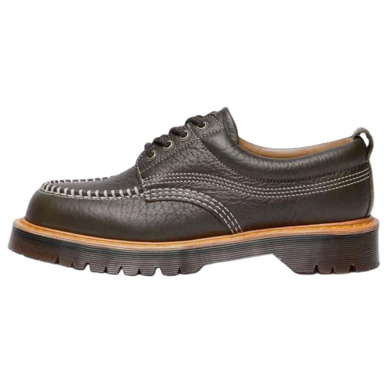Dr.Martens LOWELL Leather Casual Leather Shoes Unisex Olive Green