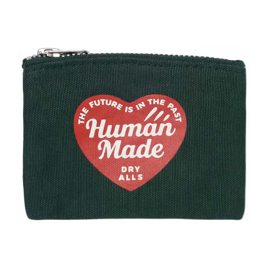 HUMAN MADE HUMAN MADE Cotton Card Holder Regular Unisex Green