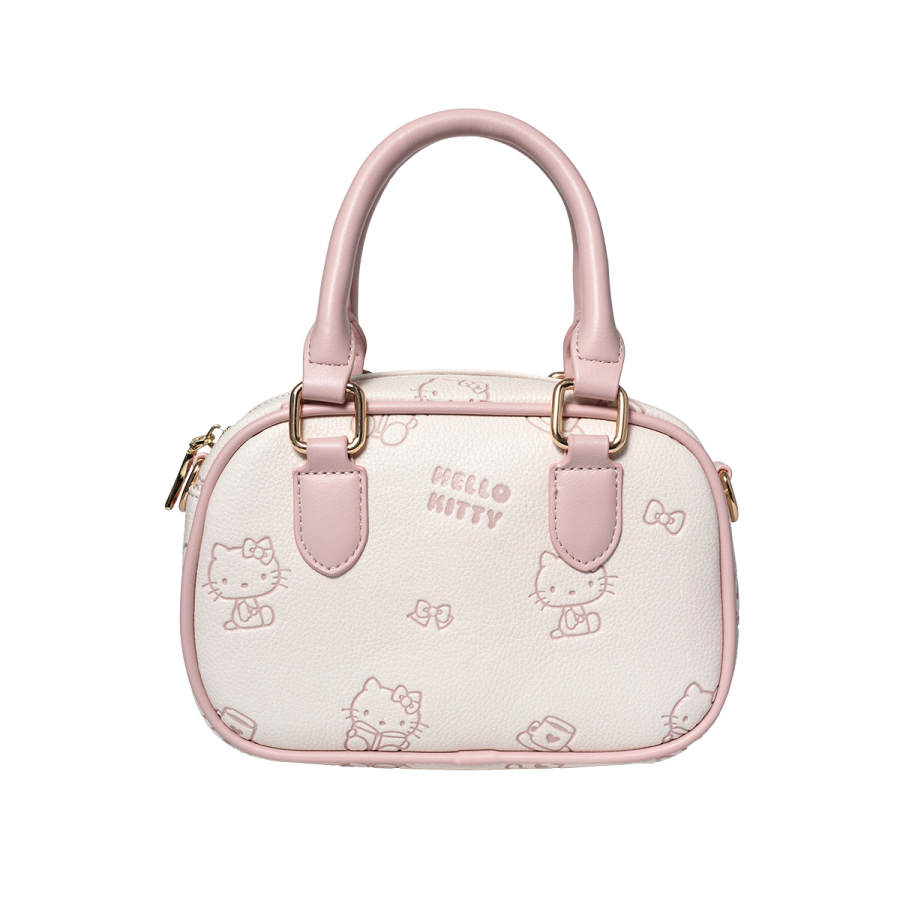 Sanrio Synthetic Leather Handbag Women's Pink/Beige