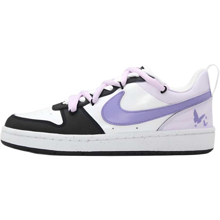Nike Nike Court Borough Yuanjingzao, Mudie Abrasion Resistant Slip Resistant Low top Kids' Skateboarding Shoes Purple Unisex